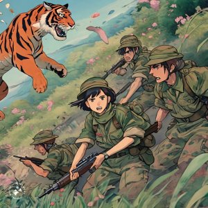 Ghibli-animation-of-soldiers-in-camoflauge-uniforms-fighting-tigers (12).jpeg