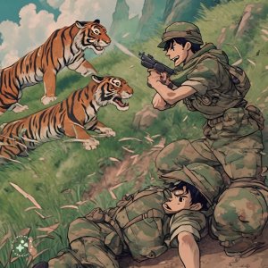 Ghibli-animation-of-soldiers-in-camoflauge-uniforms-fighting-tigers (2).jpeg