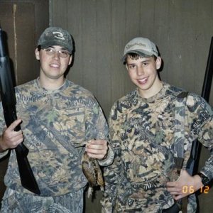 my brother and i on a woodcock hunt