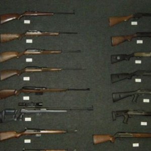 Older rifles and shotguns.