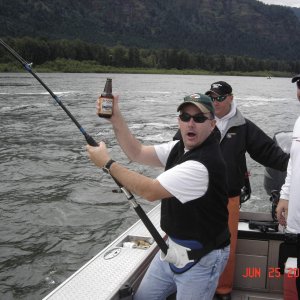 Columbia River Sturgeon fishing