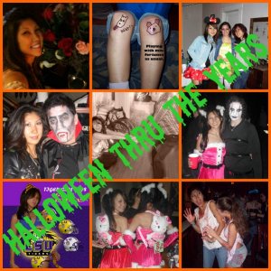 Halloween throughout the years :)